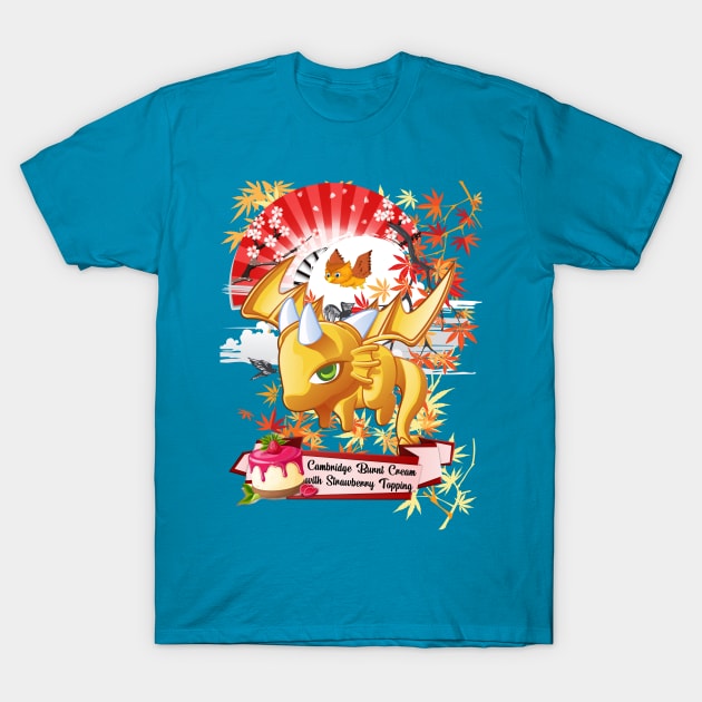 The Yellow Jelly Dragon With Red Fan T-Shirt by black8elise